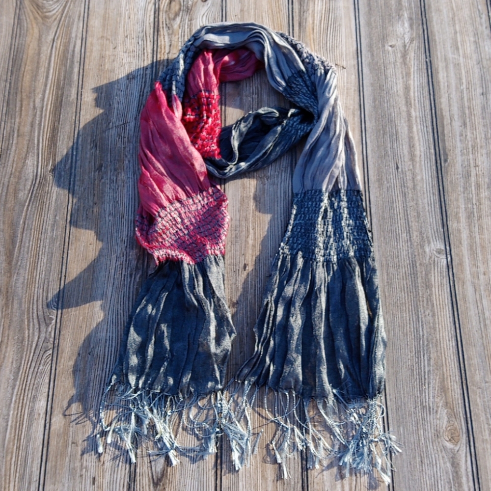 Lightweight Stretchy Fringe Scarf - Picture 1 of 8